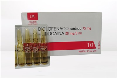 Diklofenak natrijum i lidokain hidrohlorid injekcija